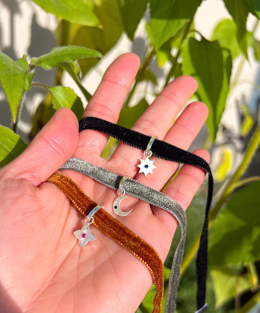 Velvet Choker Charms