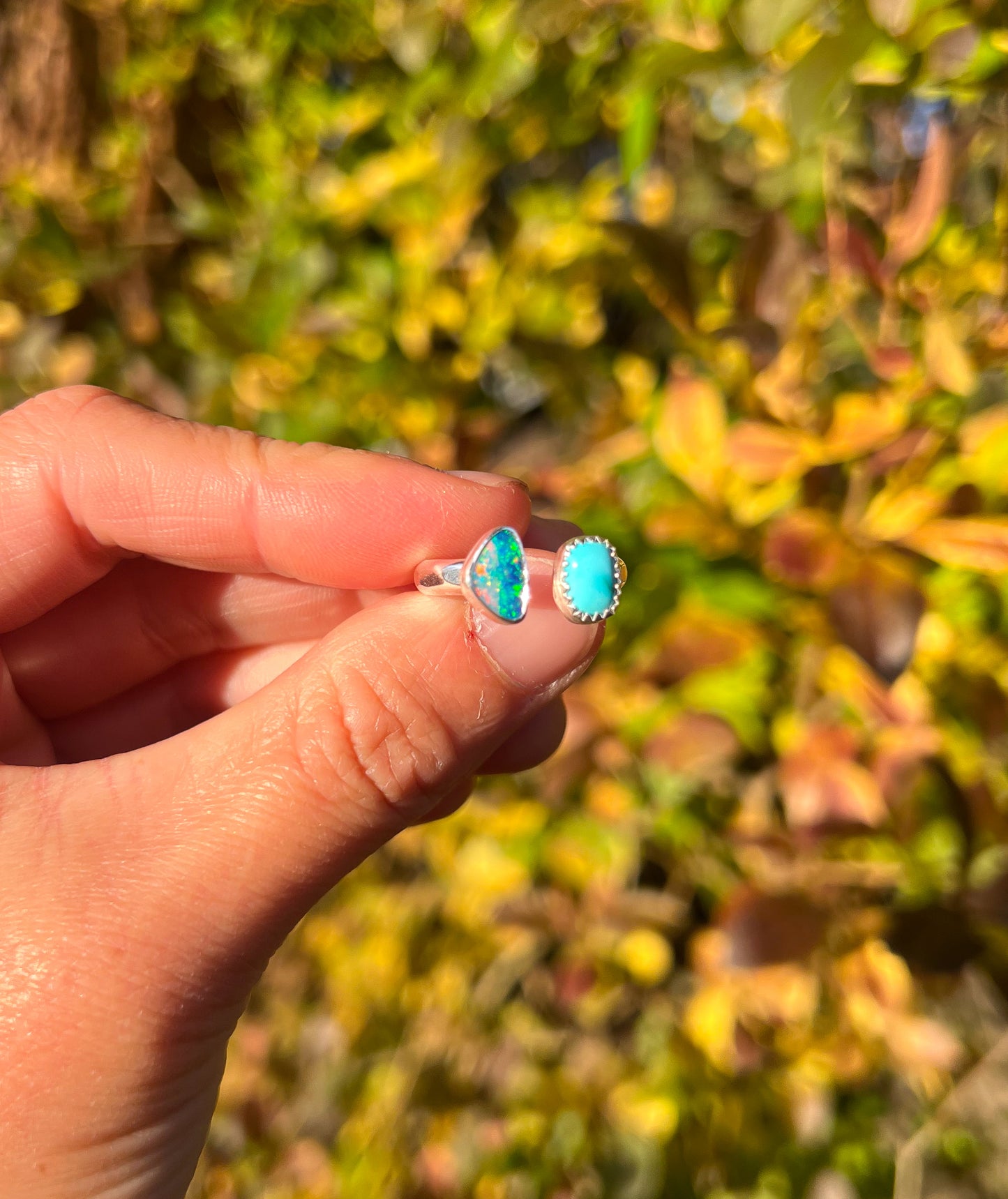 Opal and Turquoise Ring
