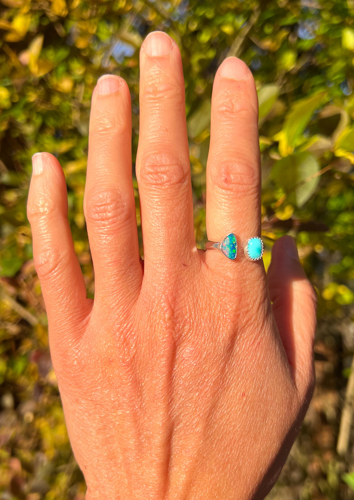 Opal and Turquoise Ring