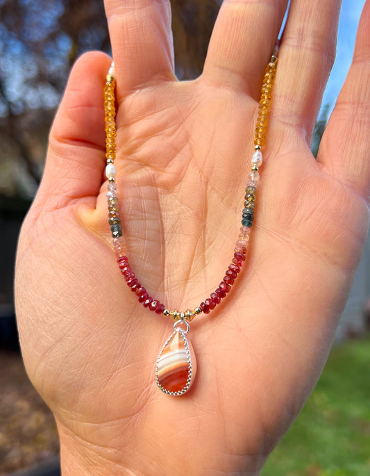 Dewdrop Agate Pendant