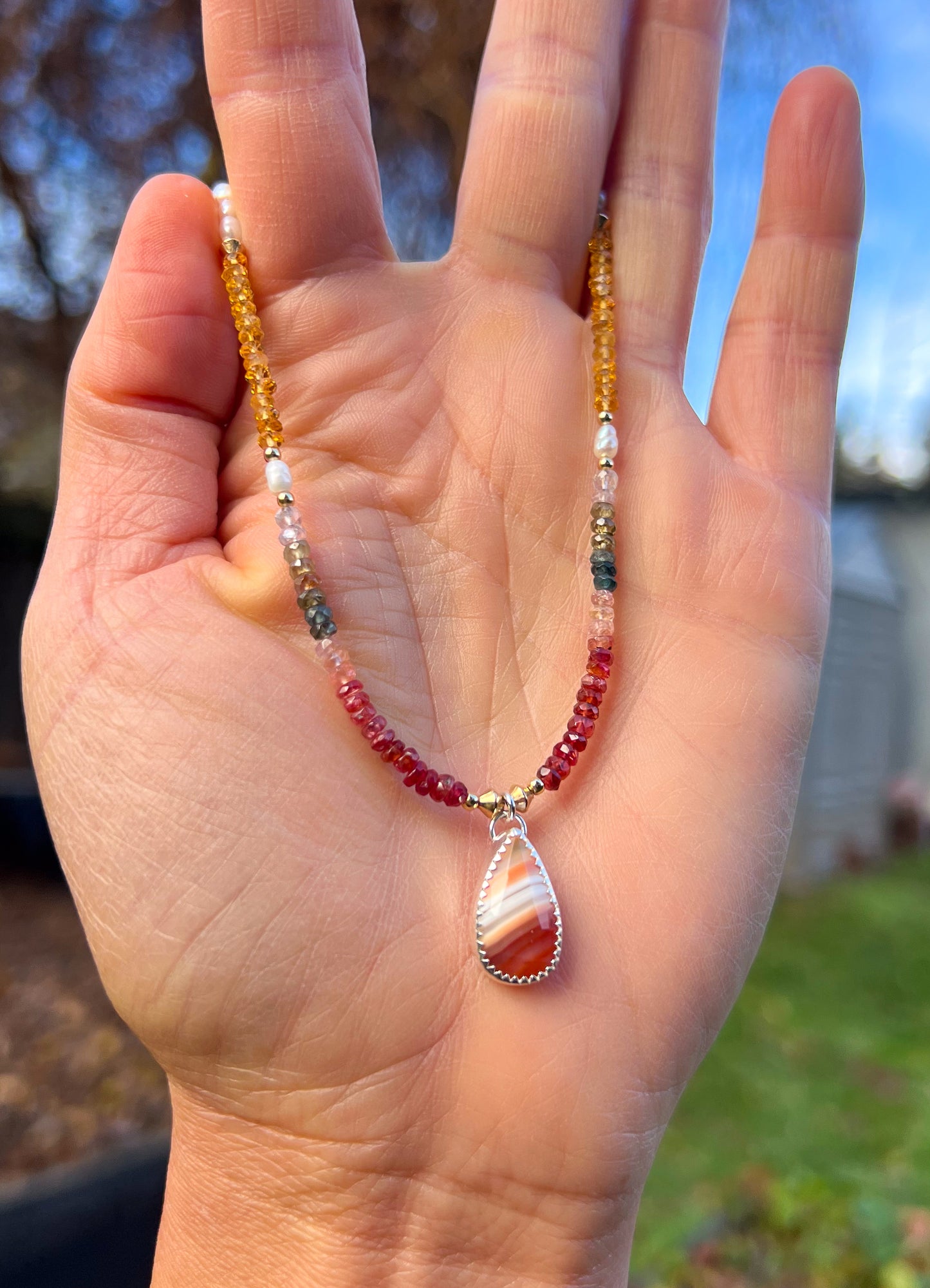 Dewdrop Agate Pendant