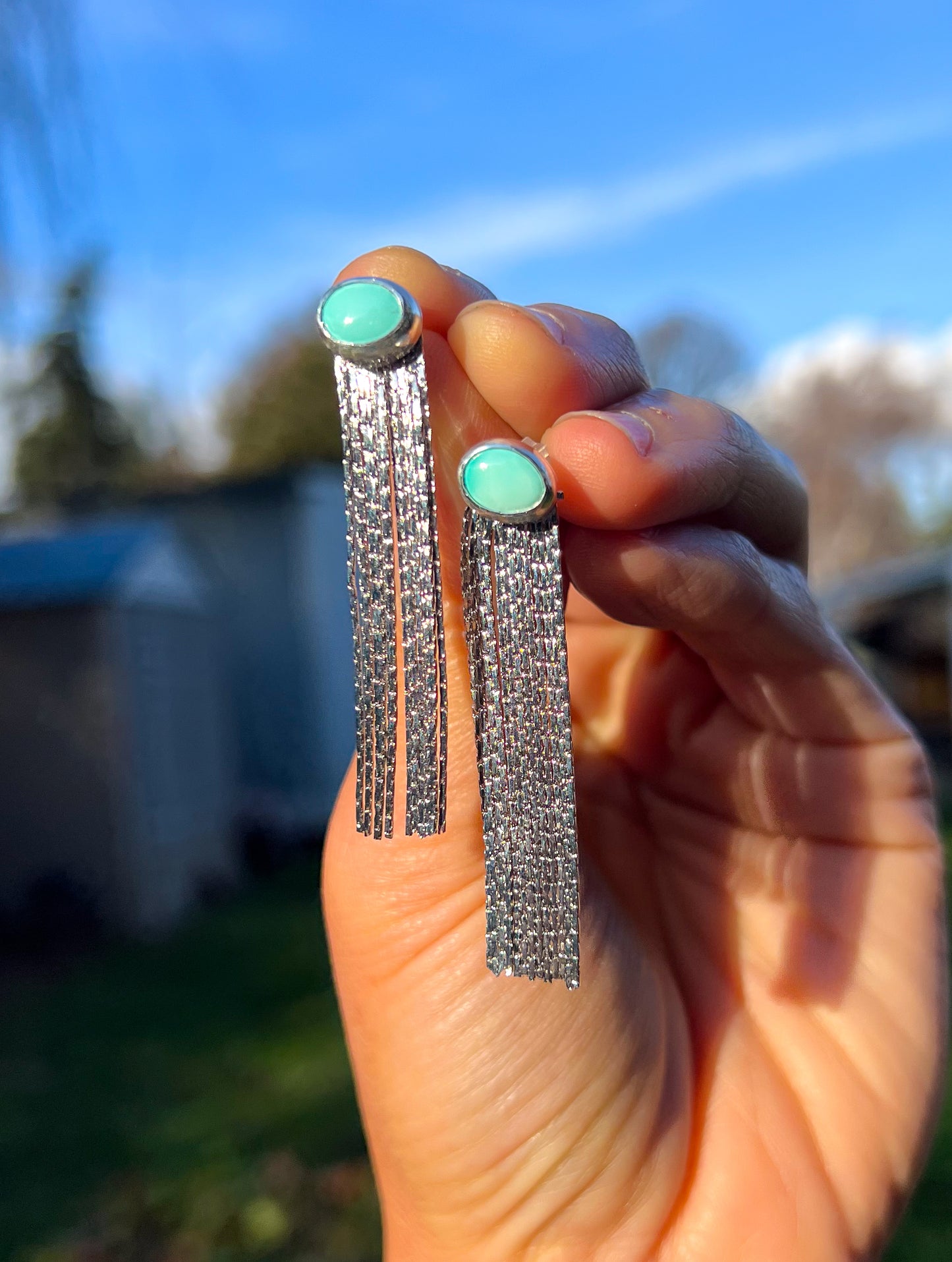 Turquoise Ear Jackets