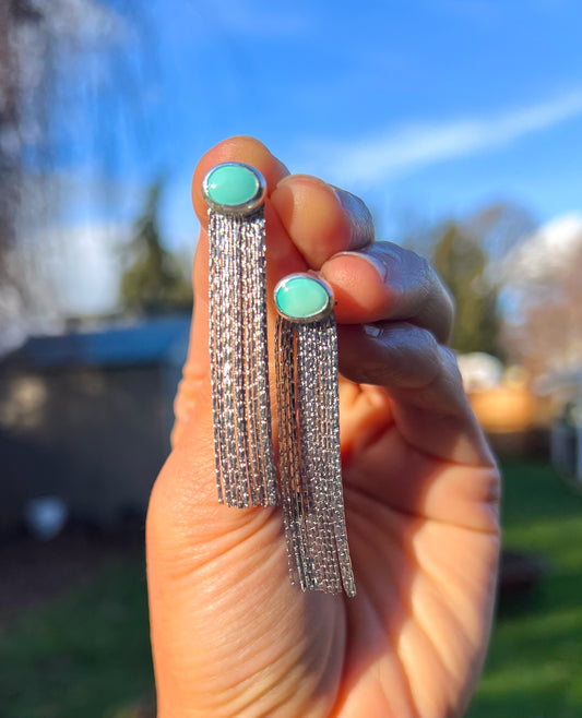 Turquoise Ear Jackets