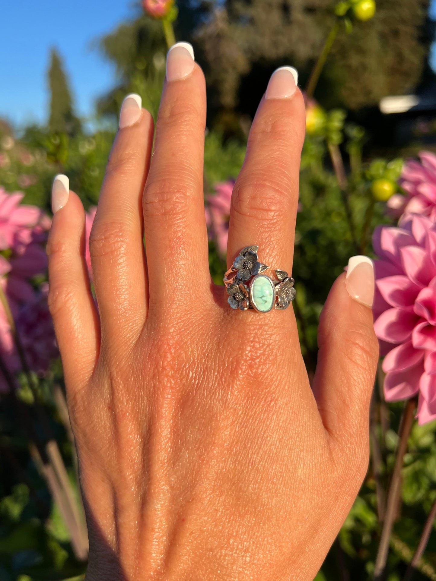 Turquoise Dogwood Ring