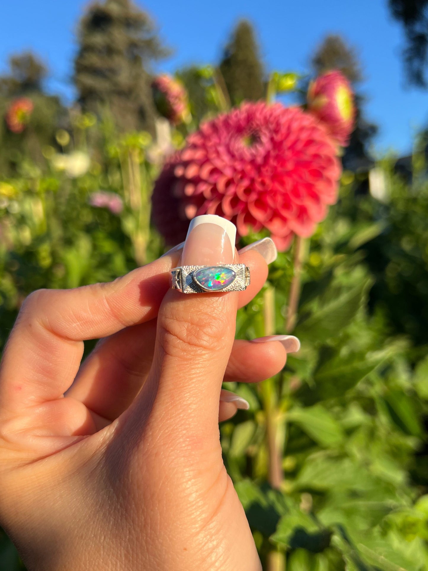 Opal Star Signet