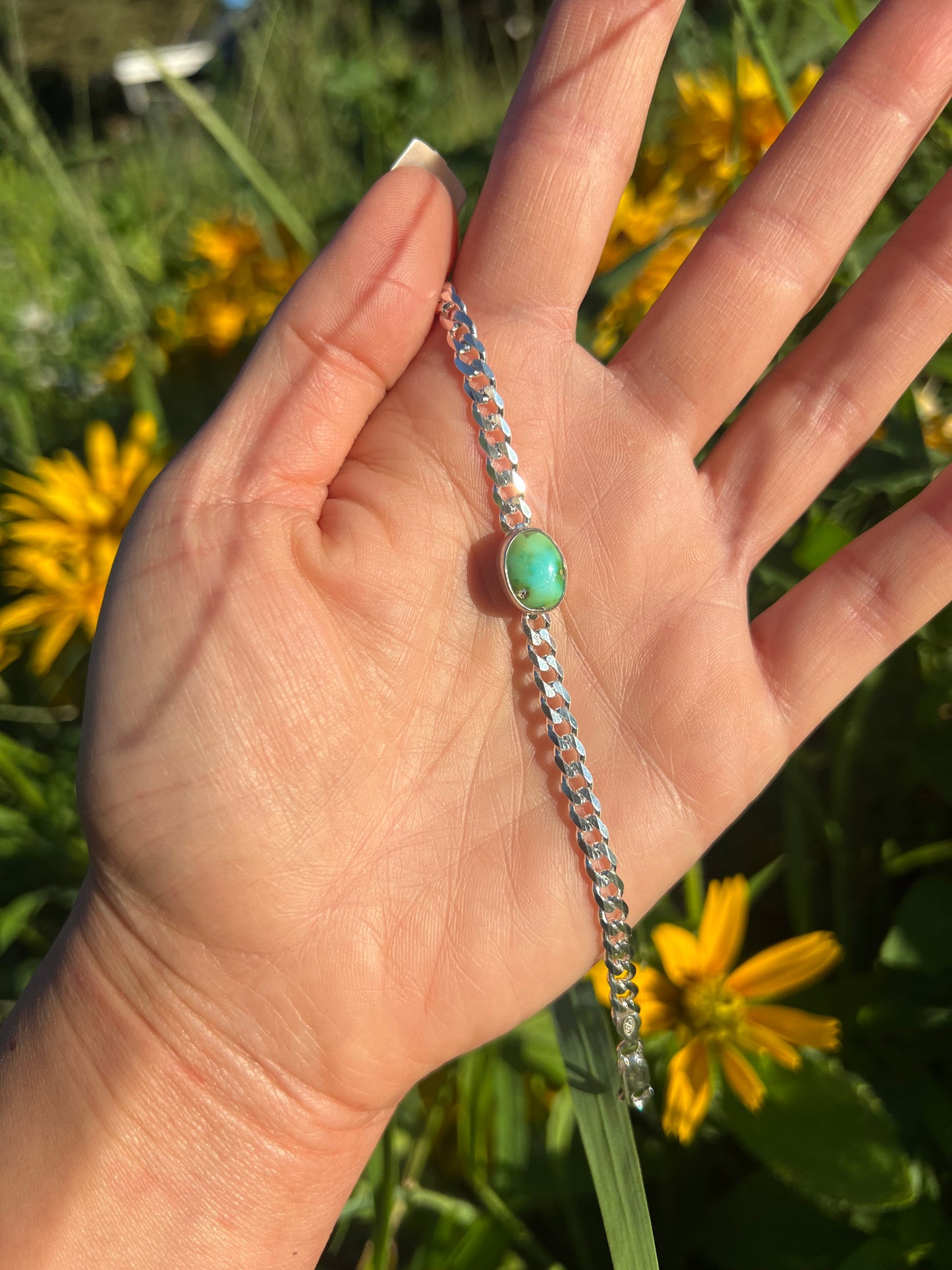 Turquoise Chain Bracelet