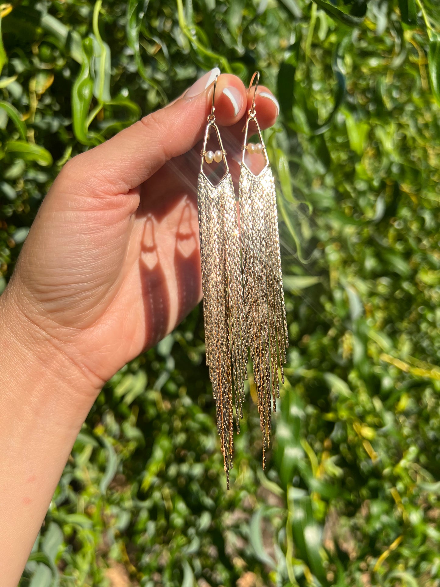 Pearl Fringe Earrings