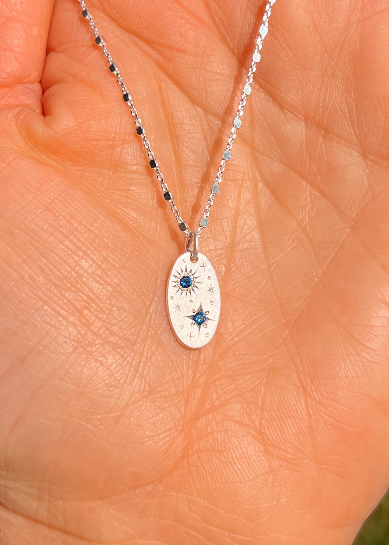 Blue Sapphire Starizzi Pendant